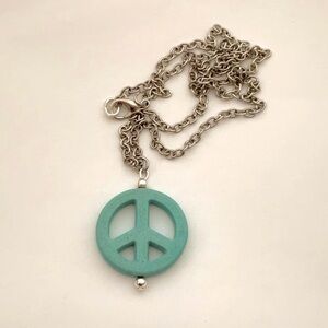🟡New Turquoise Silver Tone Necklace Handcrafted